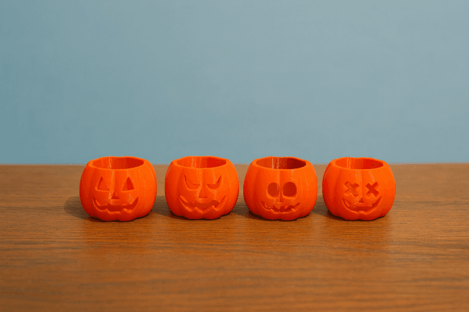 Hovedbilde Halloween telys 4stk